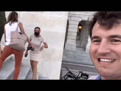 AOC Harassed by Man on Capitol Steps