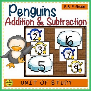 Penguin Build 2 Addend 0-20 Addition & Subtraction Number Sentence