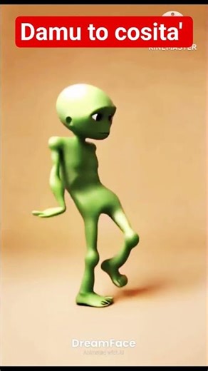 Damu to cosita' // alien dance/2026 lastest Dance #shorts #greenalien