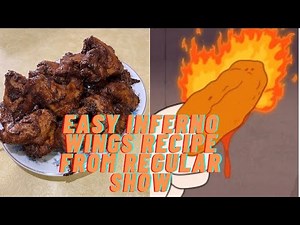 Easy Inferno Wings Challenge Recipe From Regular Show