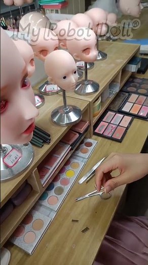 How to Add Eyelashes On Your Mini Doll #cute #doll