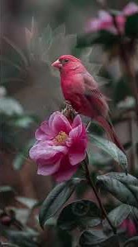 Relaxing Piano Music 🌸 Beautiful Birds & Flowers for Deep Calm #AI #shorts
