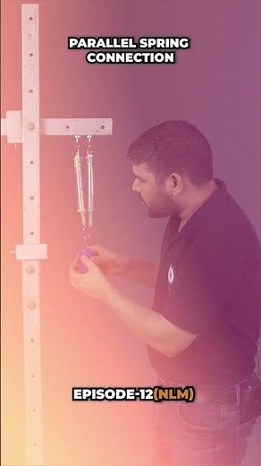 PARALLEL SPRING CONNECTION #experimentscience #experiment #physics #springforce #lawsofmotion #iit