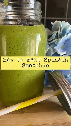How to make Spinach smoothie |Easy recipe😋|