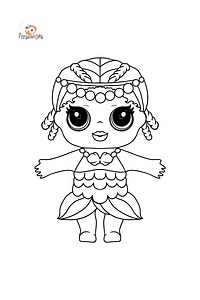 LOL Surprise Doll Merbaby Coloring page - Online and Print for Free!