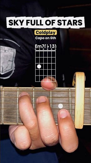 Sky Full of Stars Guitar Tutorial- Coldplay - Easy Chords on Acoustic