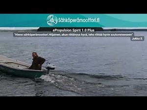 Sähköperämoottori ePropulsion Spirit 1.0 Plus - kuin tehty soutuveneisiin