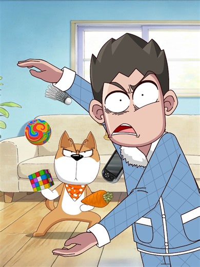 为养猫养狗哪个更好吵翻天，猫狗展示奇招花式炫技#开心锤锤 #kxcc #搞笑 #动漫 | cartoon funny video