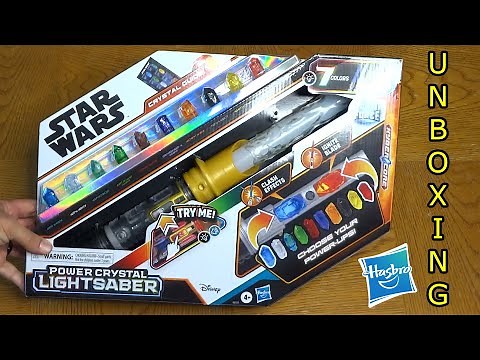Star Wars Power Crystal Lightsaber from Hasbro - unboxing and review