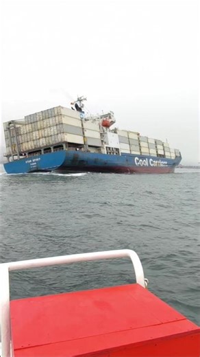 Container ship rolling !! #shorts #sea #ship #container #rolling