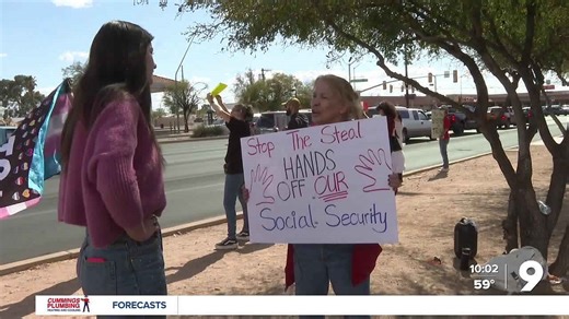 'Hands off' protests hit Southern Arizona