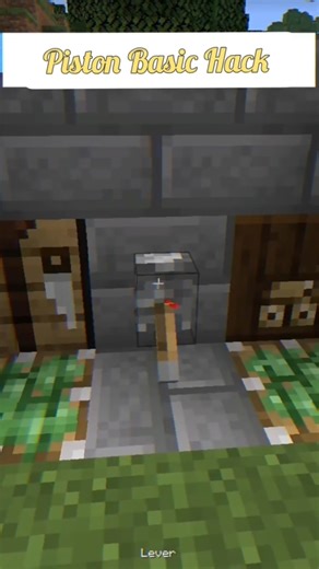 Basic Piston Hack That Actually Works! ⚙️ | Minecraft Shorts #short