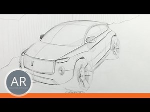 Autos zeichnen und skizzieren lernen. Cardesign. Mappenkurs Transportationdesign. Akademie Ruhr
