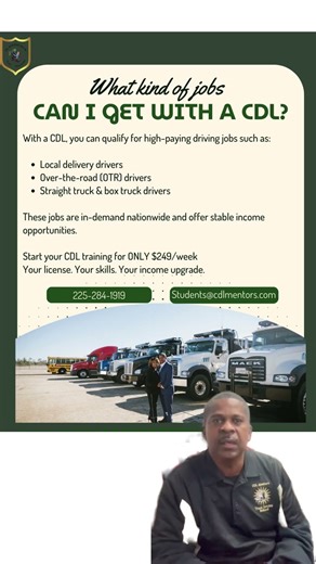Wondering what jobs you can get with a CDL? 🚛