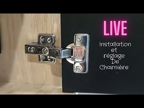 Installation and adjustment of invisible hinge