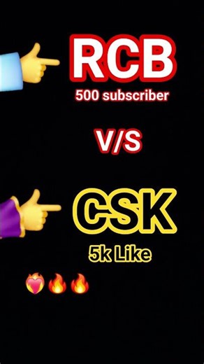 #Rcb vs #csk