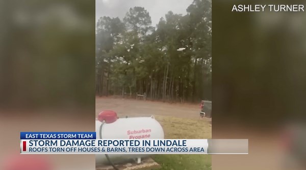 The Latest: Severe weather strikes portions of East Texas, causing widespread damage