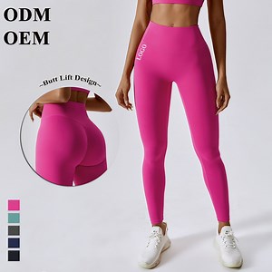 [Hot Item] Women Yoga Pants High-Waisted Butt Lifting Hip Peach Fitness Pants Leggings