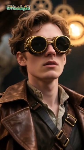 The Amazing World of Steampunk: Humans & Giant Robots! ⚙️🤖#steampunkcity #shorts #trending