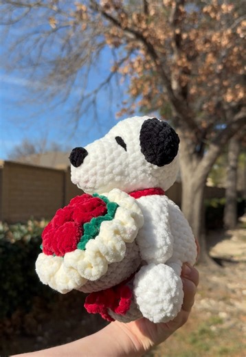Snoopy Crochet Patterns for Valentine's Day
