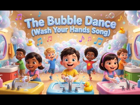 The Bubble Dance 🫧 Wash Your Hands Song for Kids - MelodyKidsTV