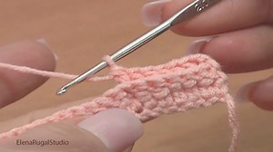 6.1K views · 308 reactions | How to Work the Back Post Double Crochet Stitch (bpdc) | Crochet Elenarugalstudio | Facebook