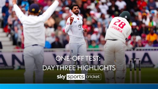 England vs Zimbabwe | One-off Test, Day Three highlights