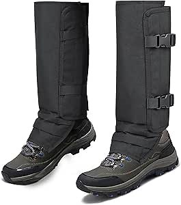 Snake Gaiters Leg Guards, Waterproof Snake Guards Bite Protection for Lower Legs, Snake Proof Gaiters for Hunting, Hiking, Farm Working, Adjustable Size for Men & Women