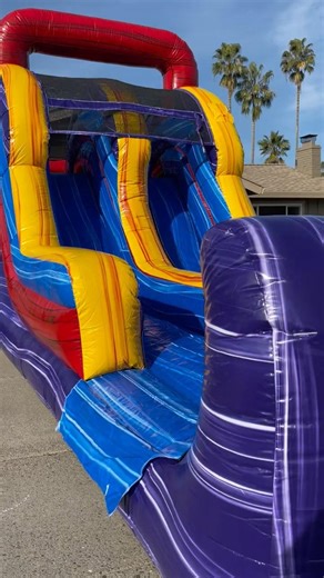 14ft Mega Marble Dual Lane Water Slide | Wet or Dry | Sacramento Party Rentals