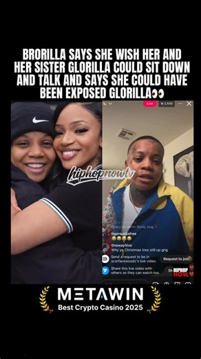 HipHopNowTV - Hip Hop & Rap News + Viral on Instagram: "Brorilla says she wish her and her sister Glorilla could sit down and talk and says she could have been exposed Glorilla👀"