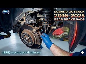 Subaru Outback 2016 to 2025 Replacing Rear Brake pads with EPB