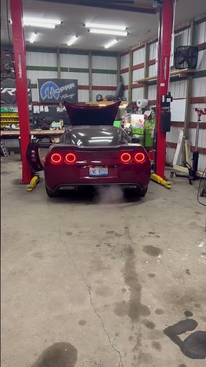 Straight Piped Ls2 C6 Corvette Cold Start and Idle #c6 #cammed #corvette #ls2 #ls3 #exhaust
