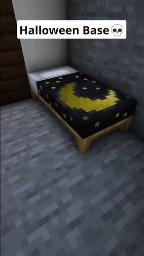 Minecraft Halloween Themed Starter Base💀🏠 #shorts