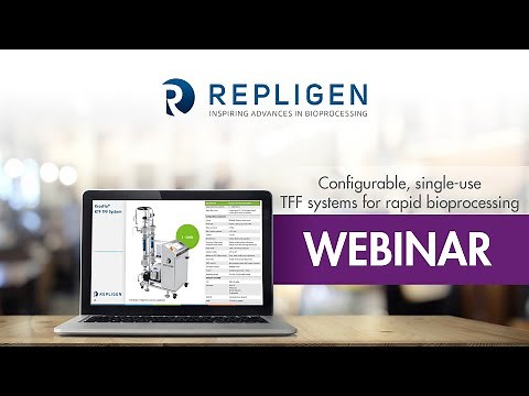 Configurable, single-use KrosFlo TFF systems for rapid downstream bioprocessing