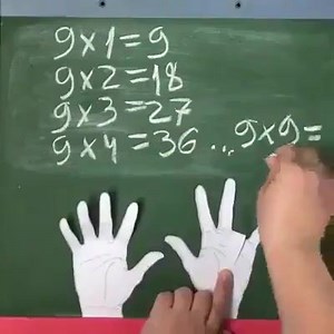 122K views · 964 reactions | [Math ] Une méthode ludique et visuelle pour apprendre et mémoriser la table de 9 avec les doigts ✌️ | Eduvoices | Facebook