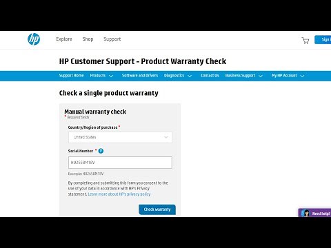 How to check Warranty information for your HP Device