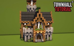 【Minecraft建筑教程】如何建造中世纪市政厅教程