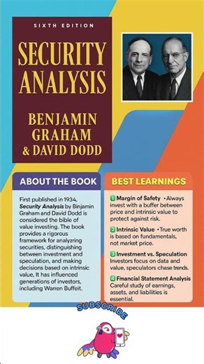 Security Analysis – Benjamin Graham & David Dodd #booksummary #bookreview #books