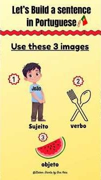 Learn to Build Complete Sentences in European Portuguese 🇵🇹 | Portuguese from Portugal