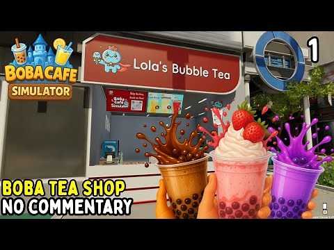 Boba Cafe Simulator 🧋 Running A Bubble Tea Cafe | Longplay No Commentary #1