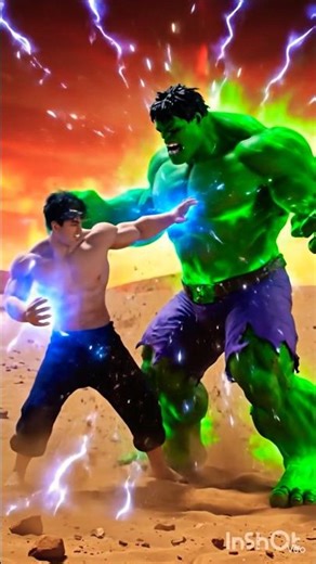 fighting with hulk #hulk #shortvideos #marvel