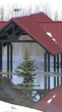 Ice jam south of Fort McMurray melting