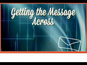 Excel 7. Module 2. Getting the Message Across