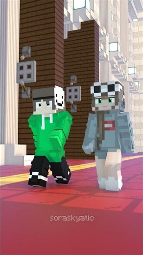 Mind The Walk 😊 #minecraft #animation #dream