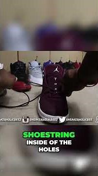 Cleanest way to lace Jordan 12s in under 30 seconds