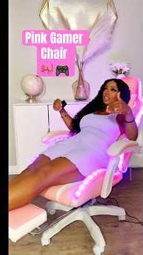 🎀🎮 Pink LED Gamer Chair - link in bio for TikTok + Amazon 🔥