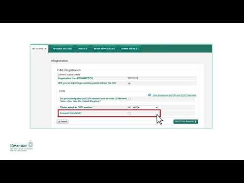 How to register for an Economic Operators' Registration and Identification (EORI) Number.