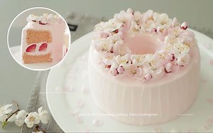 【Cooking Tree】ASMR 樱花雪纺蛋糕