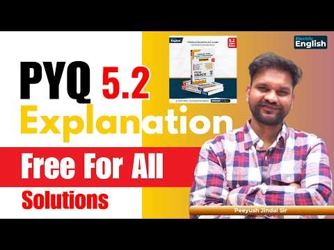 Electric English PYQ 5.2 Solutions Explanation PDF Free✅Excise Inspector/Chandigarh Admin/Constable