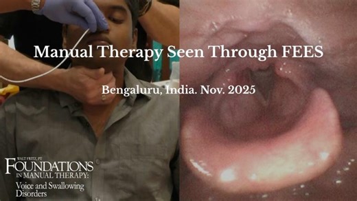 Manual therapy as seen through FEES. | Walt Fritz, PT